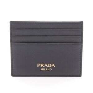Prada GRAIN Leather Card Wallet Black